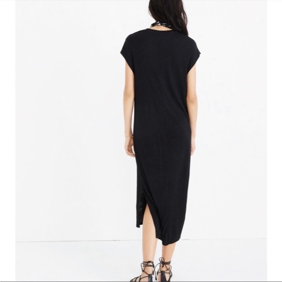 Madewell black muscle midi dress - Picture 2 of 8